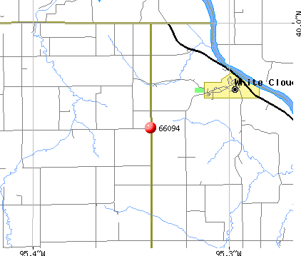 White Cloud, KS (66094) map