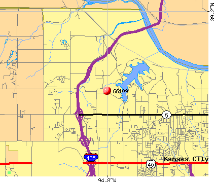 Kansas City, KS (66109) map