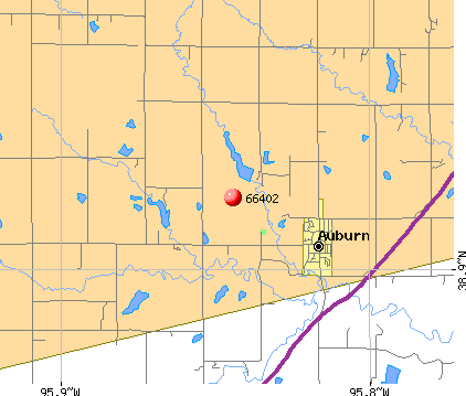 Auburn, KS (66402) map