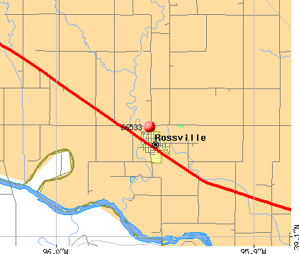 Rossville, KS (66533) map