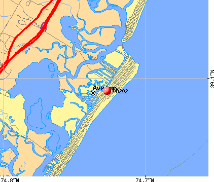 Avalon, NJ (08202) map