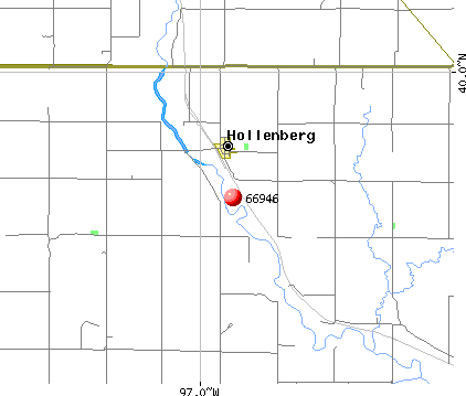 Hollenberg, KS (66946) map