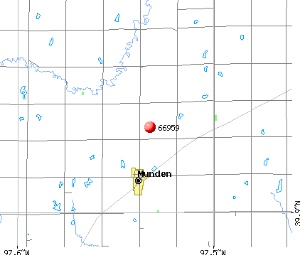 Munden, KS (66959) map