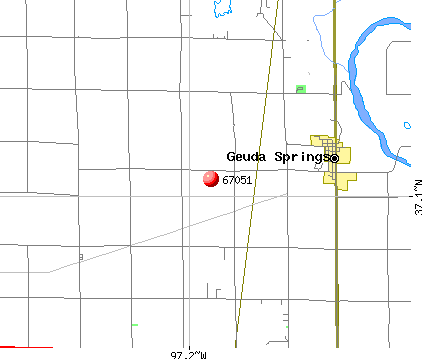 Geuda Springs, KS (67051) map