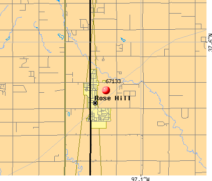 Rose Hill, KS (67133) map