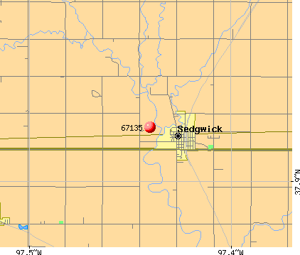 Sedgwick, KS (67135) map