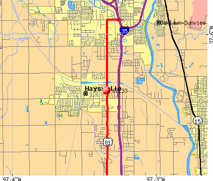 Wichita, KS (67233) map