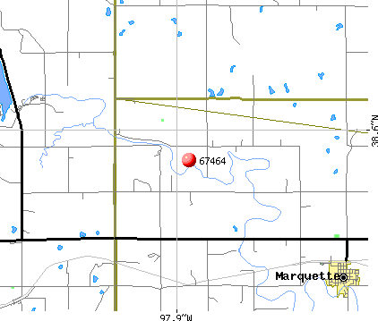 Marquette, KS (67464) map