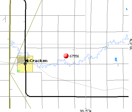 McCracken, KS (67556) map