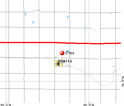 Olmitz, KS (67564) map