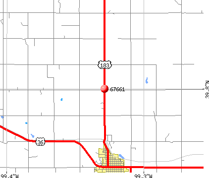 Phillipsburg, KS (67661) map