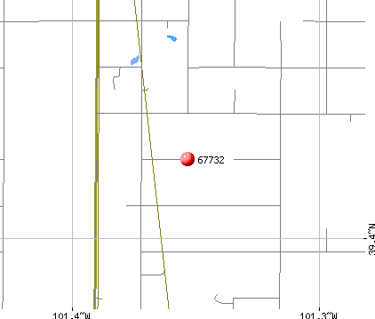 Brewster, KS (67732) map