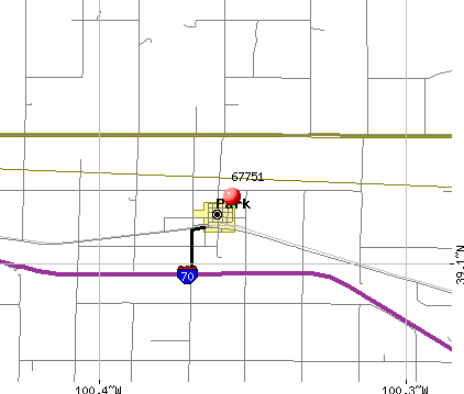 Park, KS (67751) map
