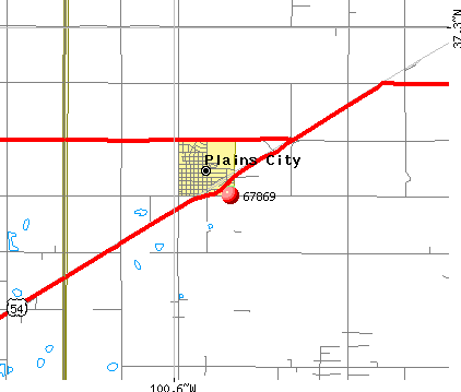 Plains, KS (67869) map