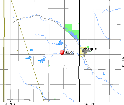 Prague, NE (68050) map