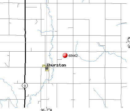 Thurston, NE (68062) map