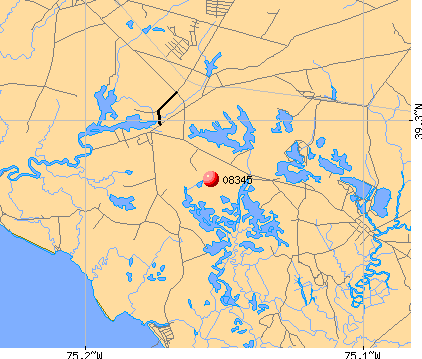 , NJ (08345) map