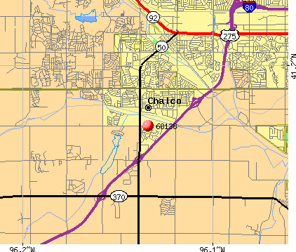Chalco, NE (68138) map