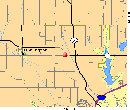 Omaha, NE (68142) map