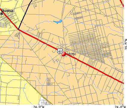 , NJ (08350) map