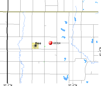 Bee, NE (68314) map