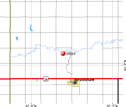 Bradshaw, NE (68319) map