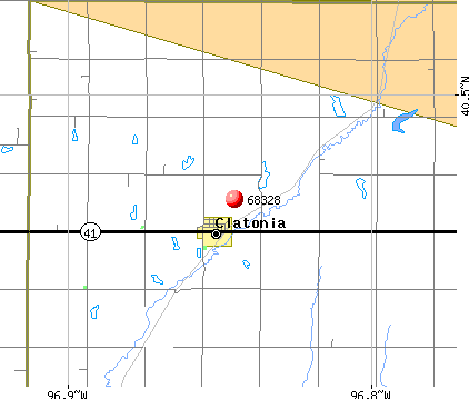 Clatonia, NE (68328) map