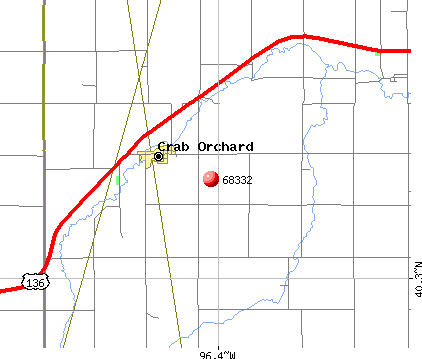 Crab Orchard, NE (68332) map