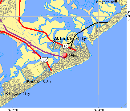 zip code new jersey atlantic city