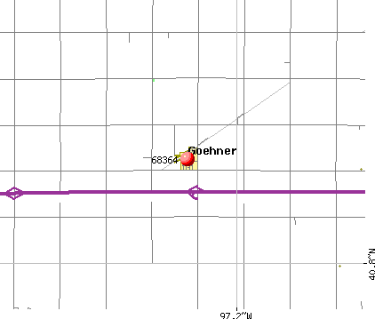 Goehner, NE (68364) map