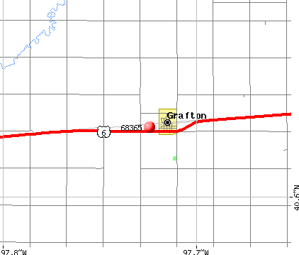 Grafton, NE (68365) map