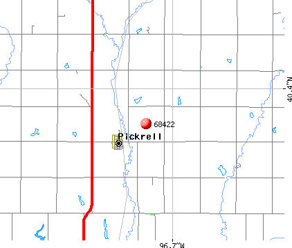 Pickrell, NE (68422) map