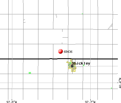 Shickley, NE (68436) map