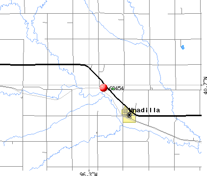 Unadilla, NE (68454) map