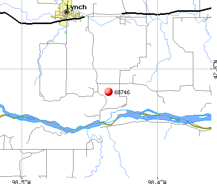Lynch, NE (68746) map