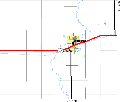Osmond, NE (68765) map