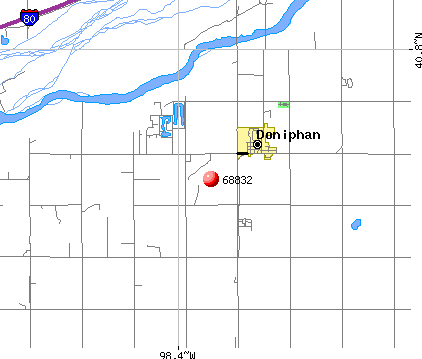 Doniphan, NE (68832) map