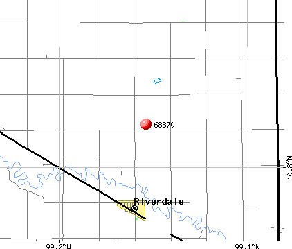 Riverdale, NE (68870) map
