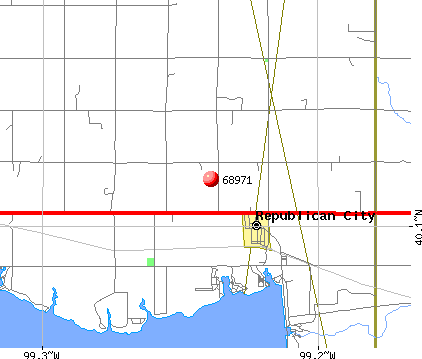 Republican City, NE (68971) map