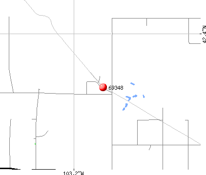 Hemingford, NE (69348) map