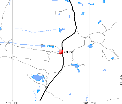 Hyannis, NE (69350) map