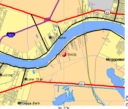 Ama, LA (70031) map