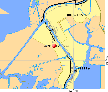 Barataria, LA (70036) map