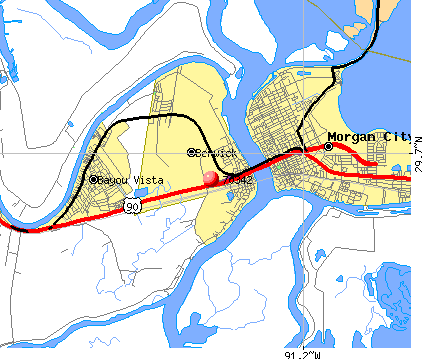 Berwick, LA (70342) map