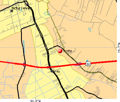 Gray, LA (70359) map