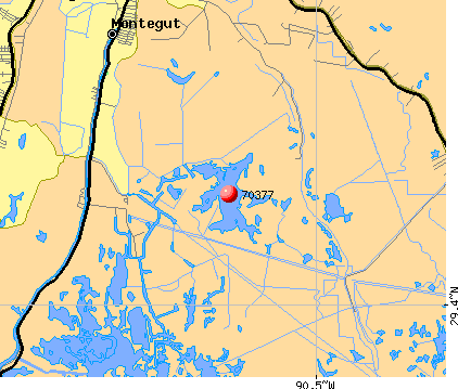 Montegut, LA (70377) map