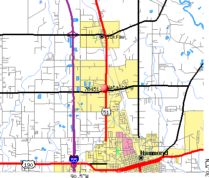 Natalbany, LA (70451) map