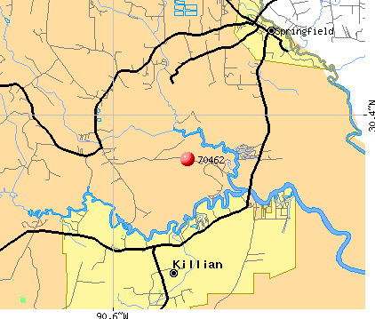 Springfield, LA (70462) map