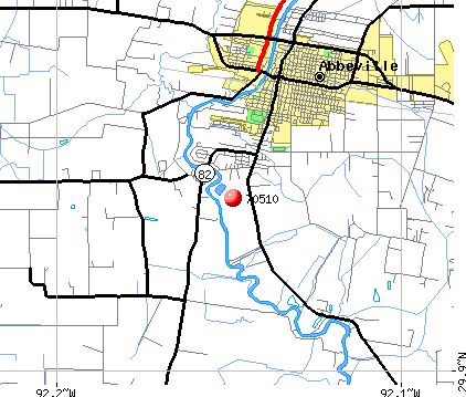 Abbeville, LA (70510) map