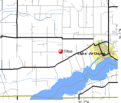 Lake Arthur, LA (70549) map